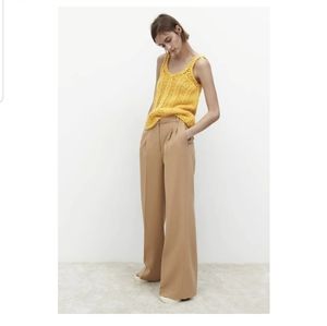 BNWT Zara Camel Trousers Sz L